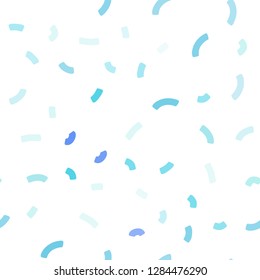 Light Blue, Green vector seamless template with bent lines. Shining illustration, which consist of blurred lines, circles. Marble style for your business design.
