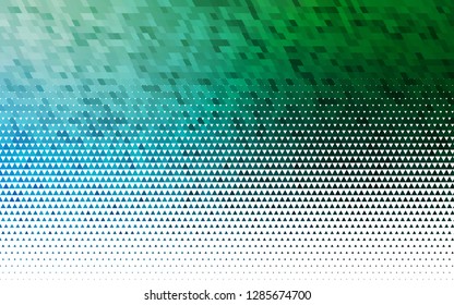 Light Blue, Green vector seamless layout with lines, triangles. Decorative design in abstract style with triangles. Design for textile, fabric, wallpapers.