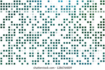 Light Blue, Green vector seamless cover in polygonal style. Illustration with set of colorful rectangles. Pattern for trendy fabric, wallpapers.