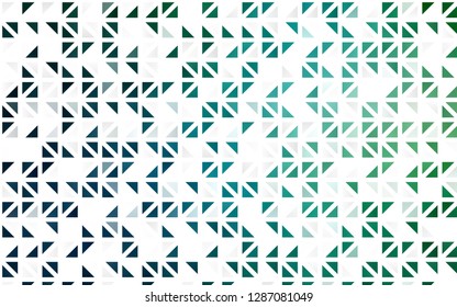 Light Blue, Green vector seamless backdrop with lines, triangles. Decorative design in abstract style with triangles. Pattern for design of fabric, wallpapers.