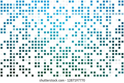 Light Blue, Green vector seamless layout with lines, rectangles. Beautiful illustration with rectangles and squares. Trendy design for wallpaper, fabric makers.