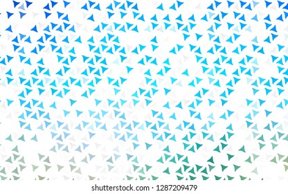 Light Blue, Green vector seamless pattern in polygonal style. Decorative design in abstract style with triangles. Design for textile, fabric, wallpapers.
