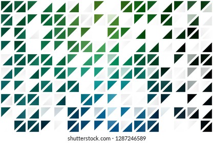 Light Blue, Green vector seamless cover in polygonal style. Modern abstract illustration with colorful triangles. Template for business cards, websites.