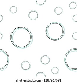 Light Blue, Green vector seamless template with circles. Beautiful colored illustration with blurred circles in nature style. Design for wallpaper, fabric makers.