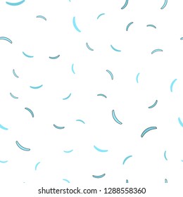 Light Blue, Green vector seamless backdrop with bent lines. Glitter abstract illustration with wry lines. Colorful wave pattern for your design.