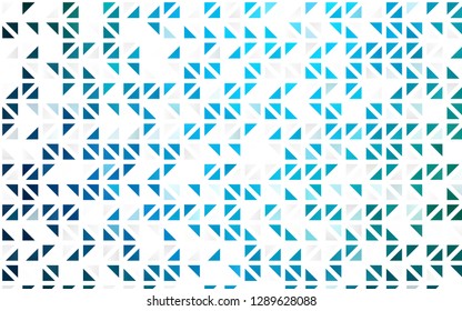 Light Blue, Green vector seamless layout with lines, triangles. Illustration with set of colorful triangles. Template for business cards, websites.
