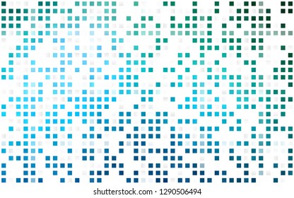 Light Blue, Green vector seamless background with rectangles. Illustration with set of colorful rectangles. Template for business cards, websites.