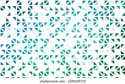 Light Blue, Green vector seamless cover in polygonal style. Modern abstract illustration with colorful triangles. Pattern for design of fabric, wallpapers.