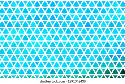 Light Blue, Green vector seamless layout with lines, triangles. Beautiful illustration with triangles in nature style. Trendy design for wallpaper, fabric makers.