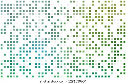 Light Blue, Green vector seamless backdrop with rectangles, squares. Decorative design in abstract style with rectangles. Pattern for design of window blinds, curtains.