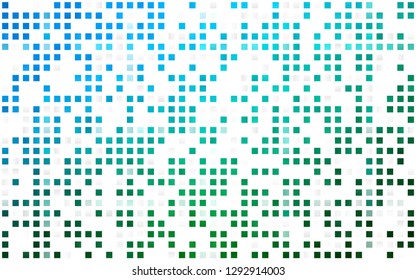 Light Blue, Green vector seamless layout with lines, rectangles. Beautiful illustration with rectangles and squares. Trendy design for wallpaper, fabric makers.