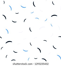 Light Blue, Green vector seamless background with wry lines. A sample with colorful lines, shapes. Elegant pattern for a brand book.