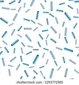 Light Blue, Green vector seamless, isometric background with straight lines. Glitter abstract illustration with colorful sticks. Pattern for trendy fabric, wallpapers.
