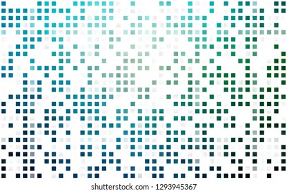 Light Blue, Green vector seamless texture in rectangular style. Decorative design in abstract style with rectangles. Design for textile, fabric, wallpapers.