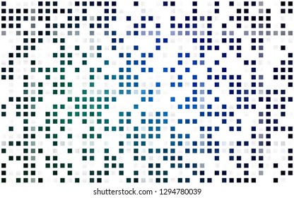 Light Blue, Green vector seamless background with rectangles. Beautiful illustration with rectangles and squares. Template for business cards, websites.
