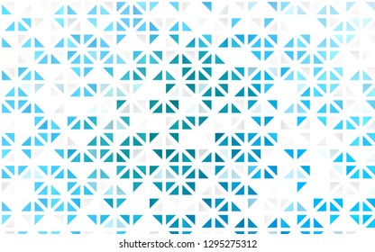 Light Blue, Green vector seamless template with crystals, triangles. Beautiful illustration with triangles in nature style. Pattern for design of fabric, wallpapers.