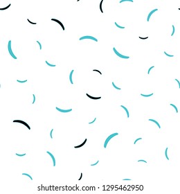 Light Blue, Green vector seamless texture with bent lines. A sample with colorful lines, shapes. A completely new template for your design.