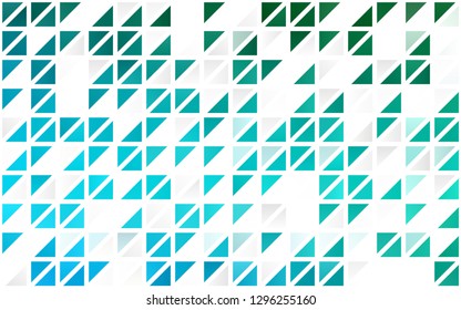 Light Blue, Green vector seamless texture in triangular style. Abstract gradient illustration with triangles. Trendy design for wallpaper, fabric makers.