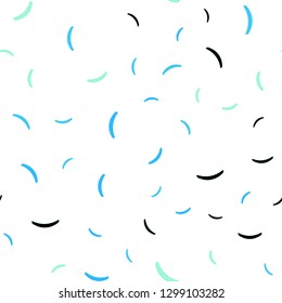 Light Blue, Green vector seamless template with lines. A circumflex abstract illustration with gradient. A completely new template for your design.