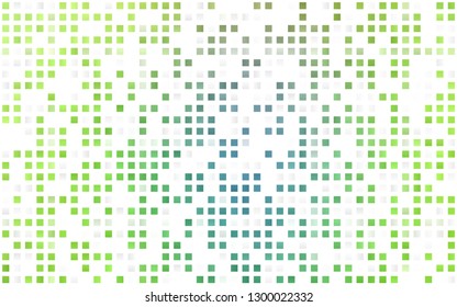 Light Blue, Green vector seamless backdrop with rectangles, squares. Rectangles on abstract background with colorful gradient. Trendy design for wallpaper, fabric makers.