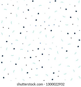 Light Blue, Green vector seamless texture with disks, lines. Abstract illustration with colorful discs and triangles. Trendy design for wallpaper, fabric makers.