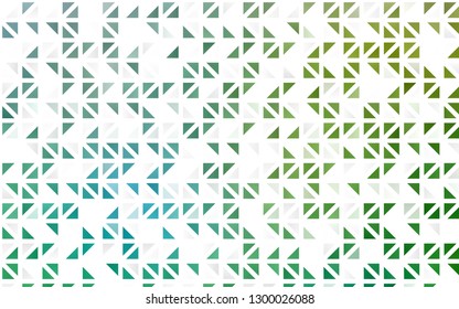 Light Blue, Green vector seamless texture in triangular style. Decorative design in abstract style with triangles. Pattern for trendy fabric, wallpapers.