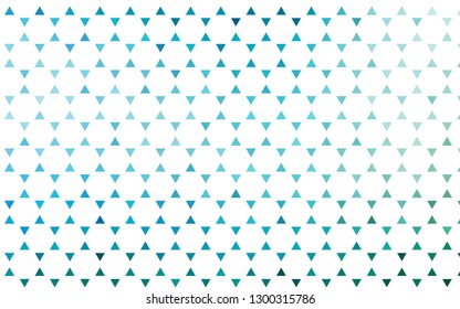 Light Blue, Green vector seamless cover in polygonal style. Triangles on abstract background with colorful gradient. Pattern for design of fabric, wallpapers.