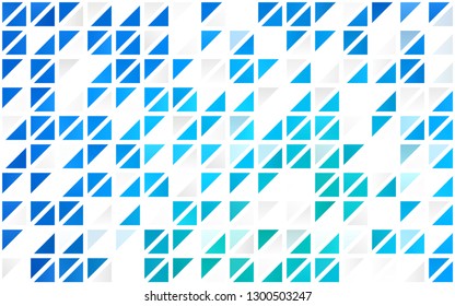 Light Blue, Green vector seamless layout with lines, triangles. Glitter abstract illustration with triangular shapes. Pattern for design of fabric, wallpapers.