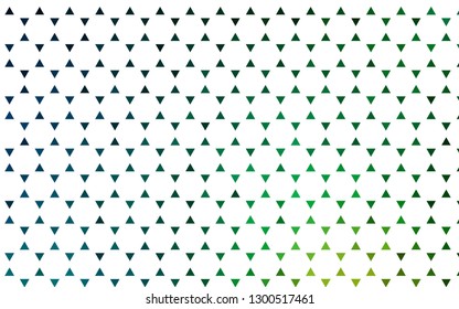 Light Blue, Green vector seamless background with triangles. Illustration with set of colorful triangles. Template for business cards, websites.