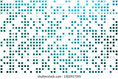 Light Blue, Green vector seamless backdrop with rectangles, squares. Rectangles on abstract background with colorful gradient. Trendy design for wallpaper, fabric makers.
