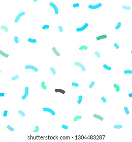 Light Blue, Green vector seamless template with abstract circles. A vague circumflex abstract illustration with gradient. A completely new memphis design for your business.