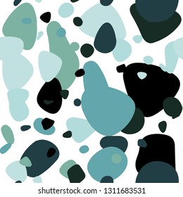 Light Blue, Green vector seamless backdrop with dots. Beautiful colored illustration with blurred circles in nature style. Template for business cards, websites.
