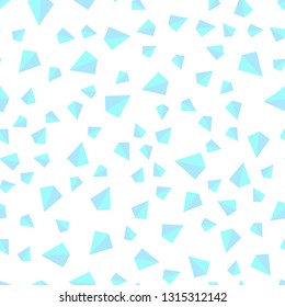 Light Blue, Green vector seamless, isometric pattern with polygonal style. Abstract gradient illustration with triangles. Pattern for design of fabric, wallpapers.