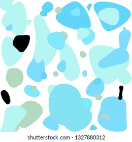 Light Blue, Green vector seamless cover with spots. Glitter abstract illustration with blurred drops of rain. Pattern for design of fabric, wallpapers.