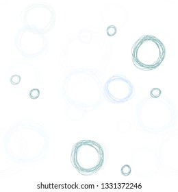 Light Blue, Green vector seamless cover with spots. Glitter abstract illustration with blurred drops of rain. Texture for window blinds, curtains.