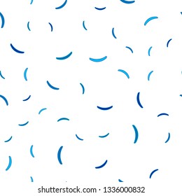 Light Blue, Green vector seamless pattern with curved lines. Brand new colorful illustration in simple style. Template for cell phone screens.