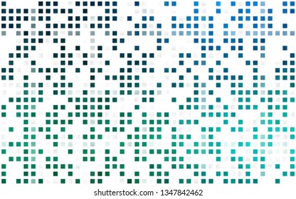 Light Blue, Green vector seamless cover in polygonal style. Decorative design in abstract style with rectangles. Pattern for trendy fabric, wallpapers.