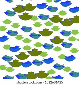 Light Blue, Green vector seamless, isometric pattern in square style. Glitter abstract illustration with rectangular shapes. Design for wallpaper, fabric makers.