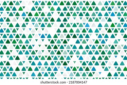 Light Blue, Green vector seamless backdrop with lines, triangles. Glitter abstract illustration with triangular shapes. Template for business cards, websites.