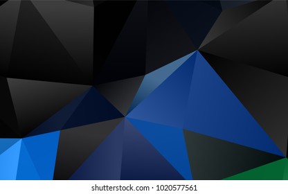 Light Blue, Green vector shining triangular template. Brand-new colored illustration in blurry style with gradient. The completely new template can be used for your brand book.