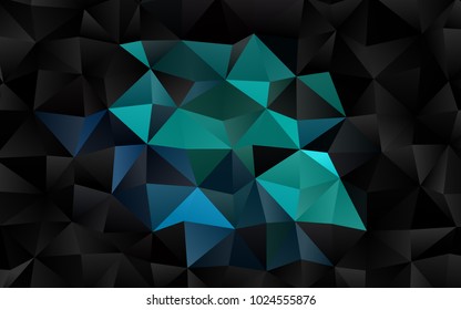 Light Blue, Green vector shining triangular template. An elegant bright illustration with gradient. A completely new template for your business design.