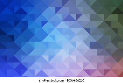 Light Blue, Green vector shining triangular background. Colorful illustration in abstract style with gradient. Brand-new style for your business design.