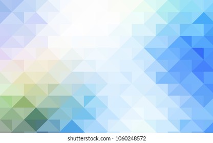 Light Blue, Green vector shining triangular background. Shining colored illustration in a brand-new style. The textured pattern can be used for background.