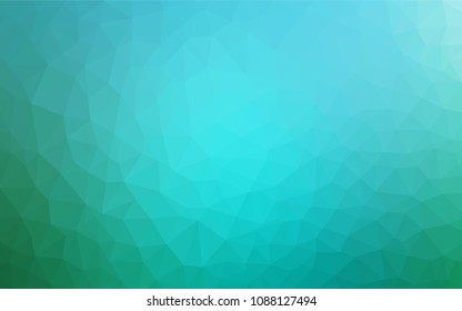 Light Blue, Green vector shining triangular layout. Shining colorful illustration with triangles. A completely new design for your leaflet.