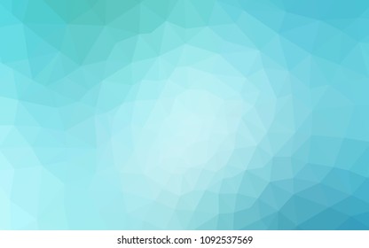 Light Blue, Green vector shining triangular layout. Colorful illustration in abstract style with triangles. Polygonal design for your web site.