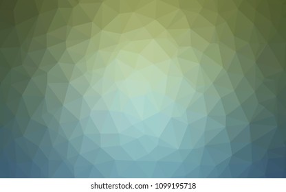 Light Blue, Green vector shining triangular backdrop. Polygonal abstract illustration with gradient. Template for cell phone's backgrounds.