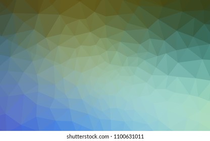 Light Blue, Green vector shining triangular backdrop. Shining colorful illustration with triangles. Textured pattern for your backgrounds.