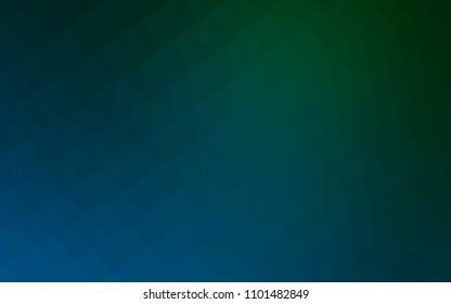 Light Blue, Green vector shining triangular template. A vague abstract illustration with gradient. The completely new template can be used for your brand book.