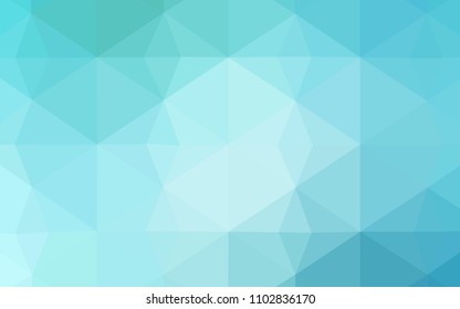 Light Blue, Green vector shining triangular backdrop. Elegant bright polygonal illustration with gradient. Polygonal design for your web site.
