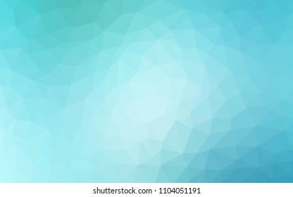 Light Blue, Green vector shining triangular layout. Colorful illustration in polygonal style with gradient. Polygonal design for your web site.